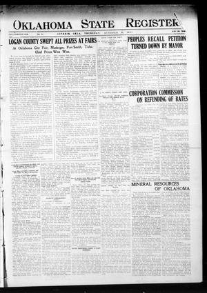 Oklahoma State Register. (Guthrie, Okla.), Vol. 22, No. 24, Ed. 1 Thursday, October 30, 1913