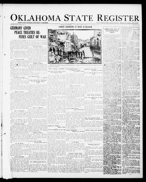 Oklahoma State Register (Guthrie, Okla.), Vol. 29, No. 2, Ed. 1 Thursday, May 8, 1919