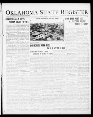 Oklahoma State Register (Guthrie, Okla.), Vol. 29, No. 4, Ed. 1 Thursday, May 22, 1919