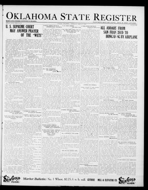 Oklahoma State Register (Guthrie, Okla.), Vol. 29, No. 44, Ed. 1 Thursday, March 11, 1920