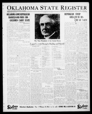 Oklahoma State Register (Guthrie, Okla.), Vol. 39, No. 42, Ed. 1 Thursday, November 4, 1920