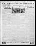 Thumbnail image of item number 1 in: 'Oklahoma State Register (Guthrie, Okla.), Vol. 39, No. 43, Ed. 1 Thursday, November 25, 1920'.