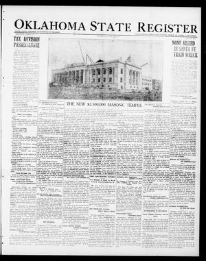 Oklahoma State Register (Guthrie, Okla.), Vol. 30, No. 22, Ed. 1 Thursday, November 10, 1921