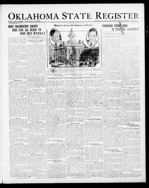 Oklahoma State Register (Guthrie, Okla.), Vol. 30, No. 19, Ed. 1 Thursday, September 14, 1922