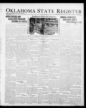 Primary view of object titled 'Oklahoma State Register (Guthrie, Okla.), Vol. 30, No. 32, Ed. 1 Thursday, December 14, 1922'.