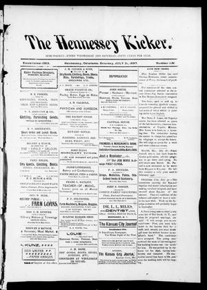 The Hennessey Kicker. (Hennessey, Okla.), Vol. 3, No. 119, Ed. 1 Saturday, July 31, 1897