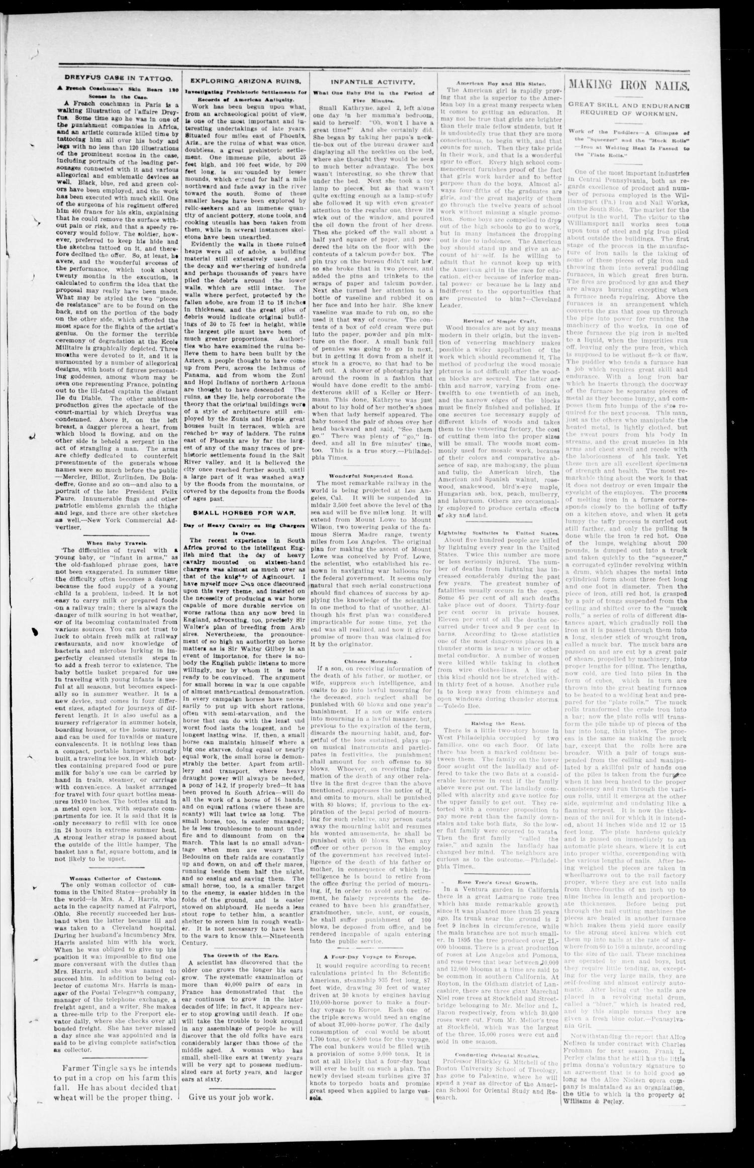 The Southwest World (Guthrie, Okla.), Vol. 2, No. 26, Ed. 1 Saturday, August 24, 1901
                                                
                                                    [Sequence #]: 3 of 8
                                                