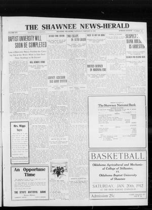 The Shawnee News-Herald (Shawnee, Okla.), Vol. 16, No. 157, Ed. 1 Saturday, January 20, 1912
