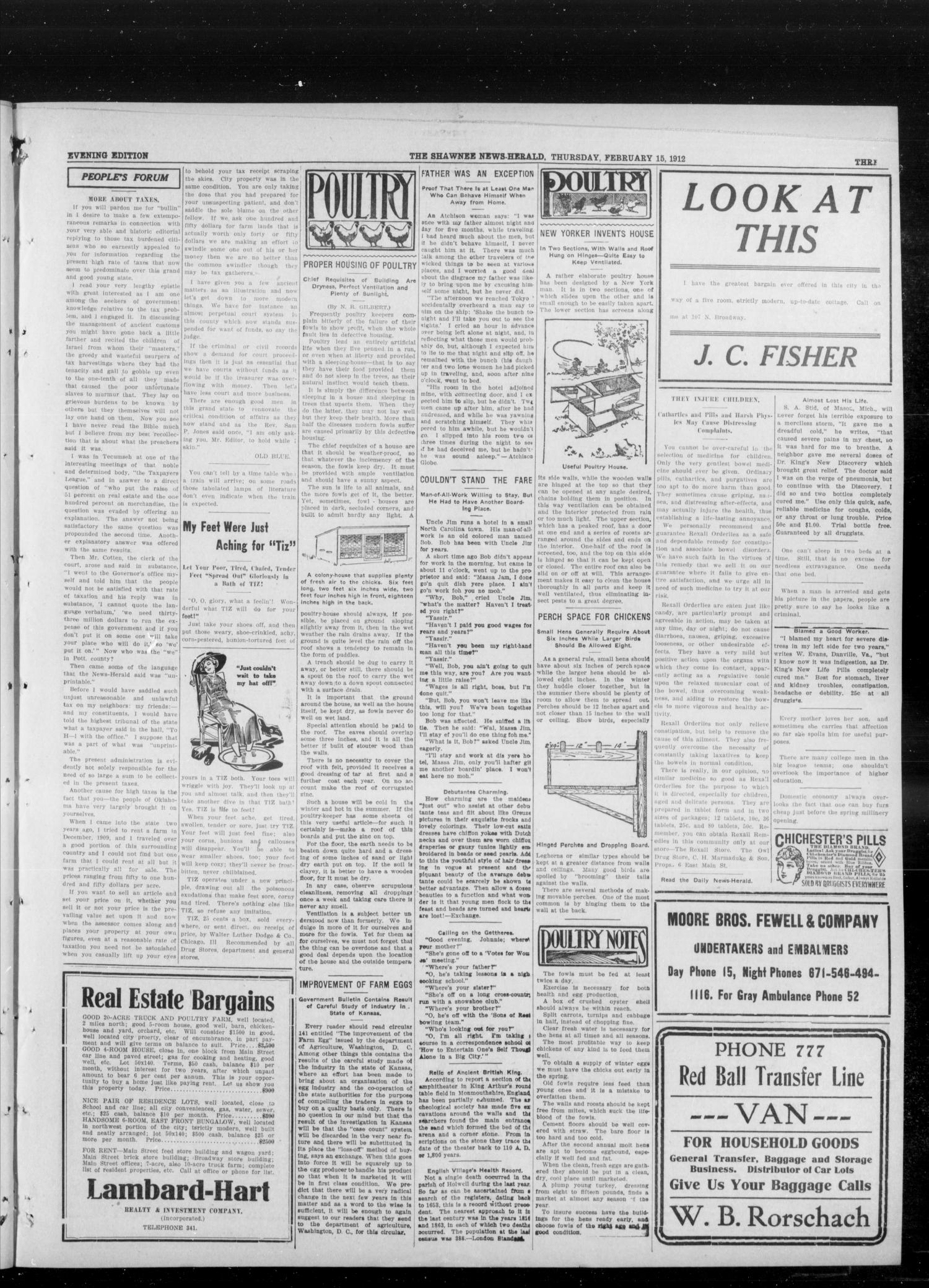 The Shawnee News-Herald (Shawnee, Okla.), Vol. 16, No. 179, Ed. 1 Thursday, February 15, 1912
                                                
                                                    [Sequence #]: 3 of 8
                                                