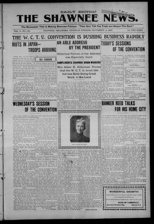 The Shawnee News. (Shawnee, Okla.), Vol. 9, No. 130, Ed. 1 Thursday, September 14, 1905