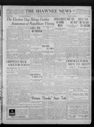 The Shawnee News (Shawnee, Okla.), Vol. 15, No. 164, Ed. 1 Tuesday, November 8, 1910