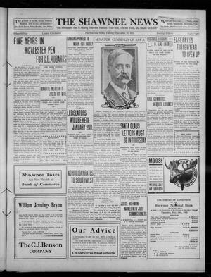The Shawnee News (Shawnee, Okla.), Vol. 15, No. 199, Ed. 1 Tuesday, December 20, 1910