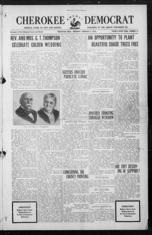 Cherokee County Democrat (Tahlequah, Okla.), Vol. 29, No. 21, Ed. 1 Thursday, February 4, 1915