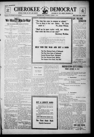 Cherokee County Democrat (Tahlequah, Okla.), Vol. 33, No. 5, Ed. 1 Wednesday, October 17, 1917