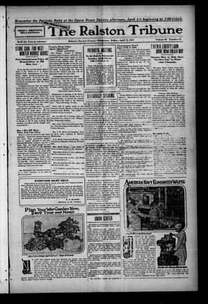 Primary view of object titled 'The Ralston Tribune (Ralston, Okla.), Vol. 2, No. 42, Ed. 1 Friday, April 12, 1918'.