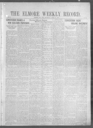 The Elmore Weekly Record. (Elmore, Indian Terr.), Vol. 1, No. 46, Ed. 1 Thursday, April 25, 1907