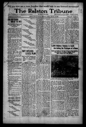 The Ralston Tribune (Ralston, Okla.), Vol. 4, No. 4, Ed. 1 Friday, October 17, 1919