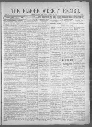 The Elmore Weekly Record. (Elmore, Indian Terr.), Vol. 2, No. 20, Ed. 1 Thursday, October 24, 1907