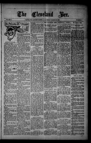 The Cleveland Bee. (Cleveland, Okla. Terr.), Vol. 2, No. 9, Ed. 1 Friday, March 20, 1896