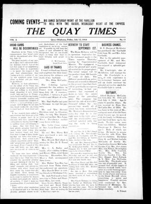 The Quay Times (Quay, Okla.), Vol. 2, No. 11, Ed. 1 Friday, July 12, 1918