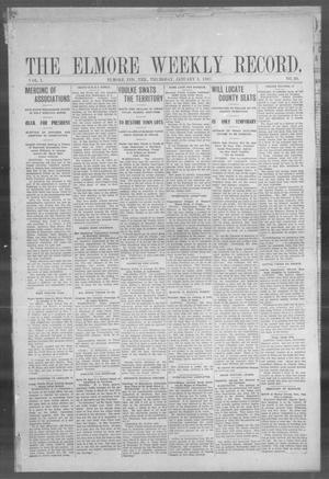 The Elmore Weekly Record. (Elmore, Indian Terr.), Vol. 1, No. 30, Ed. 1 Thursday, January 3, 1907