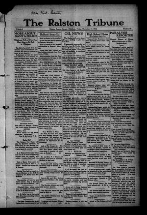 The Ralston Tribune (Ralston, Okla.), Vol. 1, No. 22, Ed. 1 Friday, November 17, 1916