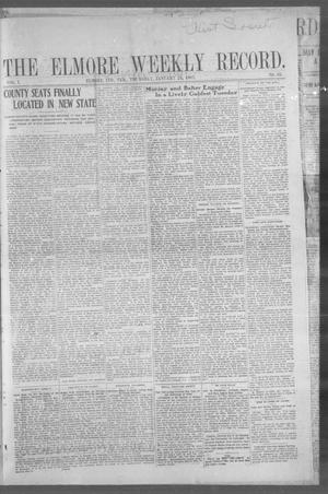 The Elmore Weekly Record. (Elmore, Indian Terr.), Vol. 1, No. 33, Ed. 1 Thursday, January 24, 1907