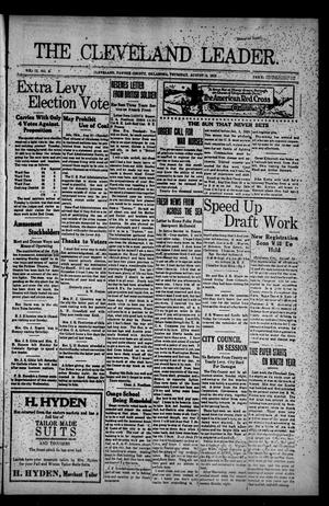 The Cleveland Leader. (Cleveland, Okla.), Vol. 9, No. 2, Ed. 1 Thursday, August 15, 1918