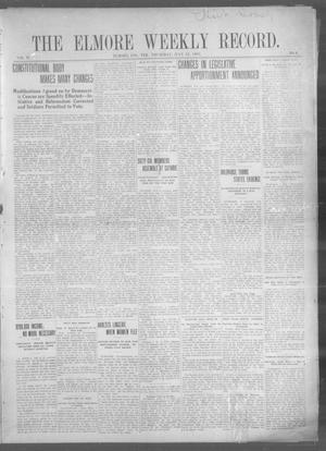 The Elmore Weekly Record. (Elmore, Indian Terr.), Vol. 2, No. 6, Ed. 1 Thursday, July 18, 1907