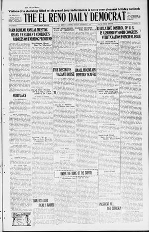 Primary view of object titled 'The El Reno Daily Democrat (El Reno, Okla.), Vol. 34, No. 283, Ed. 1 Monday, December 7, 1925'.