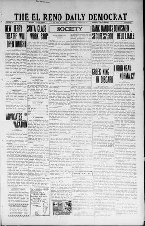Primary view of object titled 'The El Reno Daily Democrat (El Reno, Okla.), Vol. 33, No. 89, Ed. 1 Wednesday, December 19, 1923'.