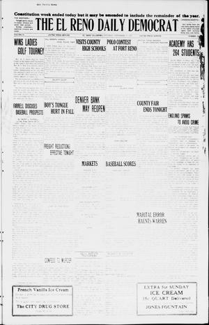 Primary view of object titled 'The El Reno Daily Democrat (El Reno, Okla.), Vol. 34, No. [216], Ed. 1 Saturday, September 19, 1925'.