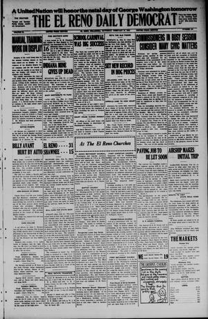 The El Reno Daily Democrat (El Reno, Okla.), Vol. 34, No. 140, Ed. 1 Saturday, February 21, 1925