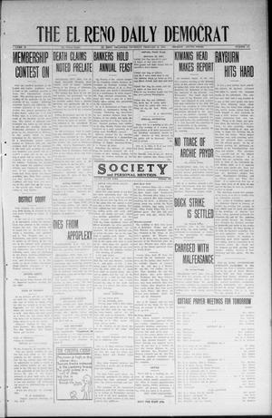 Primary view of object titled 'The El Reno Daily Democrat (El Reno, Okla.), Vol. 33, No. 142, Ed. 1 Thursday, February 21, 1924'.