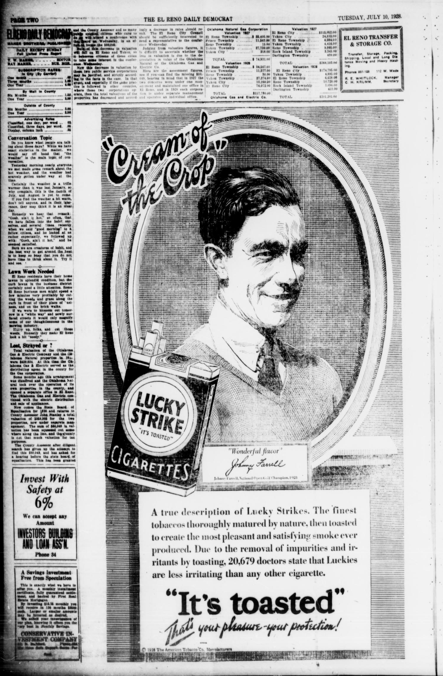The El Reno Daily Democrat (El Reno, Okla.), Vol. 37, No. 139, Ed. 1 Tuesday, July 10, 1928
                                                
                                                    [Sequence #]: 2 of 4
                                                