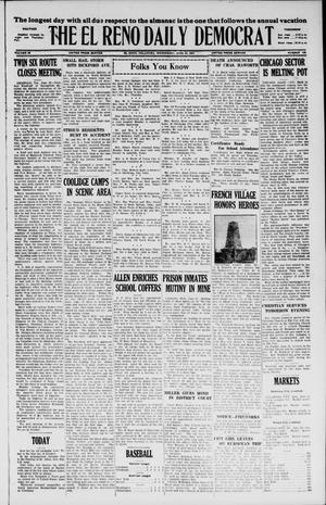 Primary view of object titled 'The El Reno Daily Democrat (El Reno, Okla.), Vol. 36, No. 128, Ed. 1 Wednesday, June 22, 1927'.