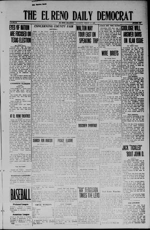 The El Reno Daily Democrat (El Reno, Okla.), Vol. 33, No. 299, Ed. 1 Saturday, August 23, 1924
