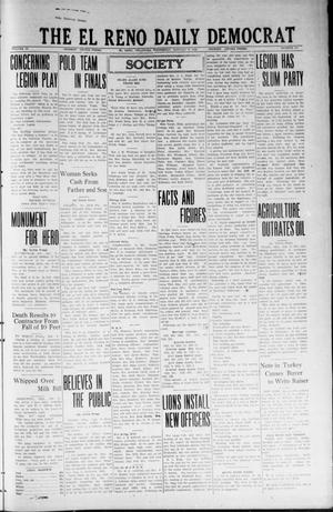 Primary view of object titled 'The El Reno Daily Democrat (El Reno, Okla.), Vol. 33, No. 105, Ed. 1 Wednesday, January 9, 1924'.