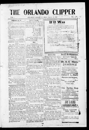 The Orlando Clipper (Orlando, Okla.), Vol. 9, No. 14, Ed. 1 Friday, March 12, 1915
