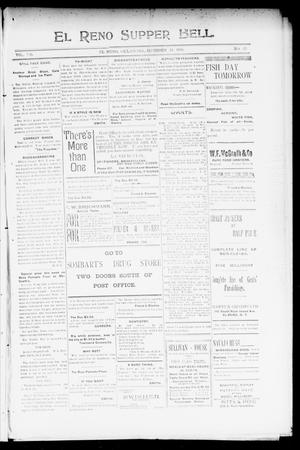 El Reno Supper Bell. (El Reno, Okla.), Vol. 7, No. 52, Ed. 1 Thursday, October 24, 1901