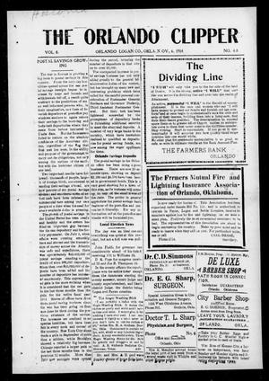 The Orlando Clipper (Orlando, Okla.), Vol. 8, No. 48, Ed. 1 Friday, November 6, 1914