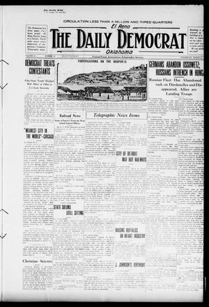 El Reno The Daily Democrat Oklahoma (El Reno, Okla.), Vol. 25, No. 19, Ed. 1 Wednesday, March 31, 1915