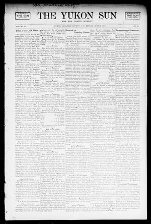 Primary view of object titled 'The Yukon Sun And The Yukon Weekly. (Yukon, Okla. Terr.), Vol. 10, No. 23, Ed. 1 Friday, June 6, 1902'.