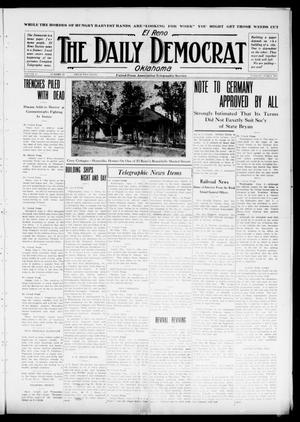 Primary view of object titled 'El Reno The Daily Democrat Oklahoma (El Reno, Okla.), Vol. 25, No. 78, Ed. 1 Tuesday, June 8, 1915'.