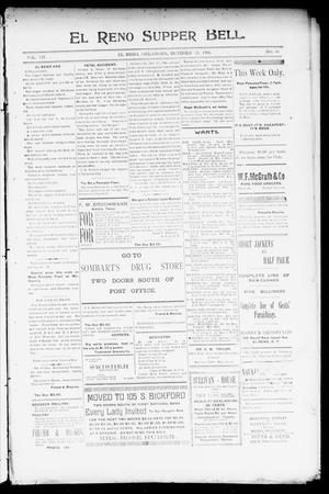 El Reno Supper Bell. (El Reno, Okla.), Vol. 7, No. 49, Ed. 1 Monday, October 21, 1901