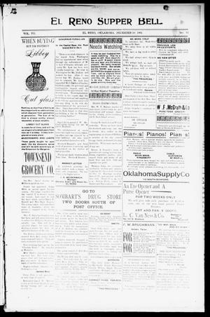 El Reno Supper Bell. (El Reno, Okla.), Vol. 7, No. 93, Ed. 1 Tuesday, December 10, 1901