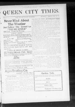 Queen City Times. (Agra, Okla.), Vol. 6, No. 27, Ed. 1 Thursday, March 14, 1912