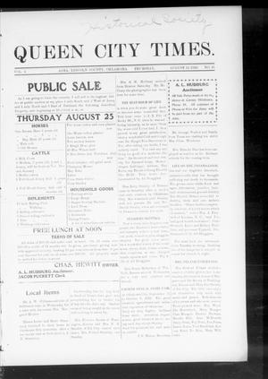 Queen City Times. (Agra, Okla.), Vol. 4, No. 48, Ed. 1 Thursday, August 11, 1910