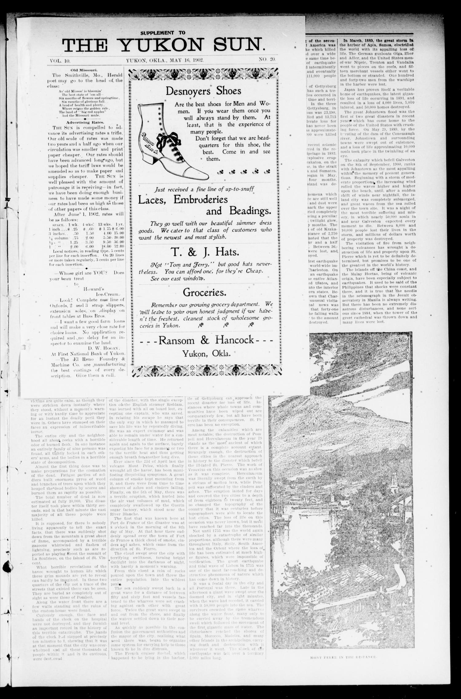The Yukon Sun And The Yukon Weekly. (Yukon, Okla. Terr.), Vol. 10, No. 20, Ed. 1 Friday, May 16, 1902
                                                
                                                    [Sequence #]: 3 of 10
                                                