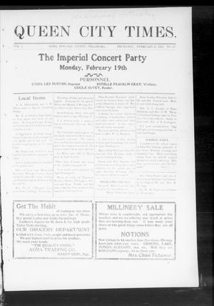 Queen City Times. (Agra, Okla.), Vol. 6, No. 23, Ed. 1 Thursday, February 15, 1912